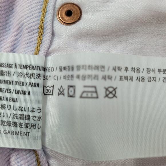 Abercrombie Pink Overdyed Natural Rise Denim Skirt size 29/8 - Picture 8 of 8